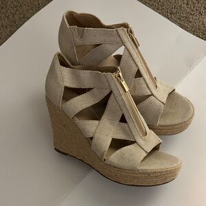 A New Day Tan Wedge Sandals